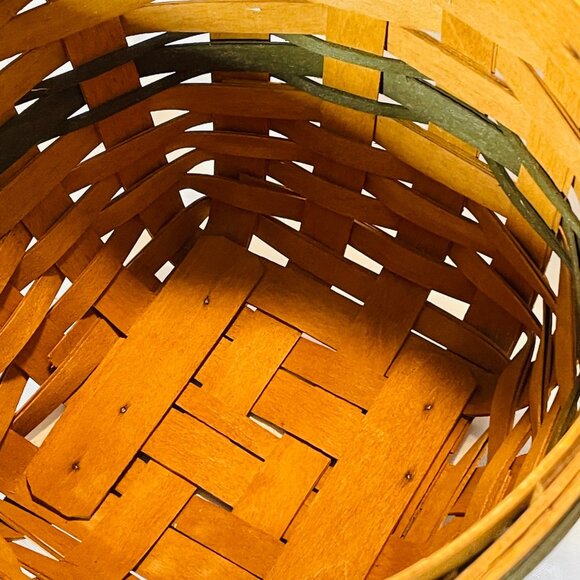 Longaberger 1994 Christmas Collection Jingle Bell Basket With Protector 8.25" - Picture 4 of 9